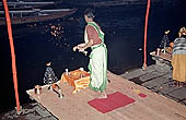 Varanasi - the Ganga Fire Arti at Dashaswamedh Ghat